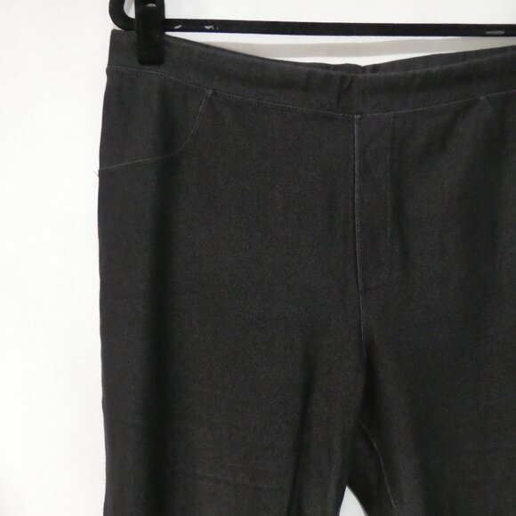 KATE & LEO | size X | Charcoal Denim Joggers | Faux Pockets - Picture 3 of 16